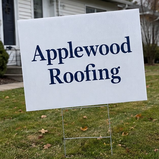Custom yard signs — customer photo