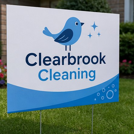 Customized yard signs for local services and franchises