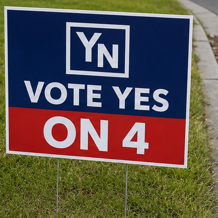 Customized yard signs for political campaigns