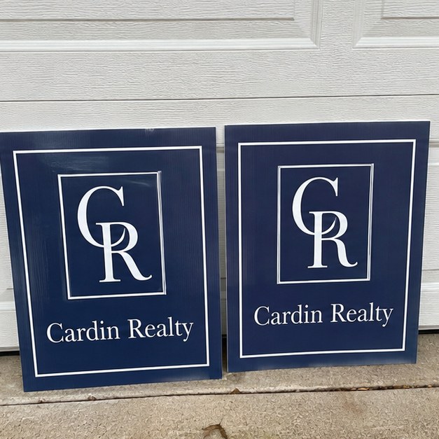 Personalized yard signs — customer photo